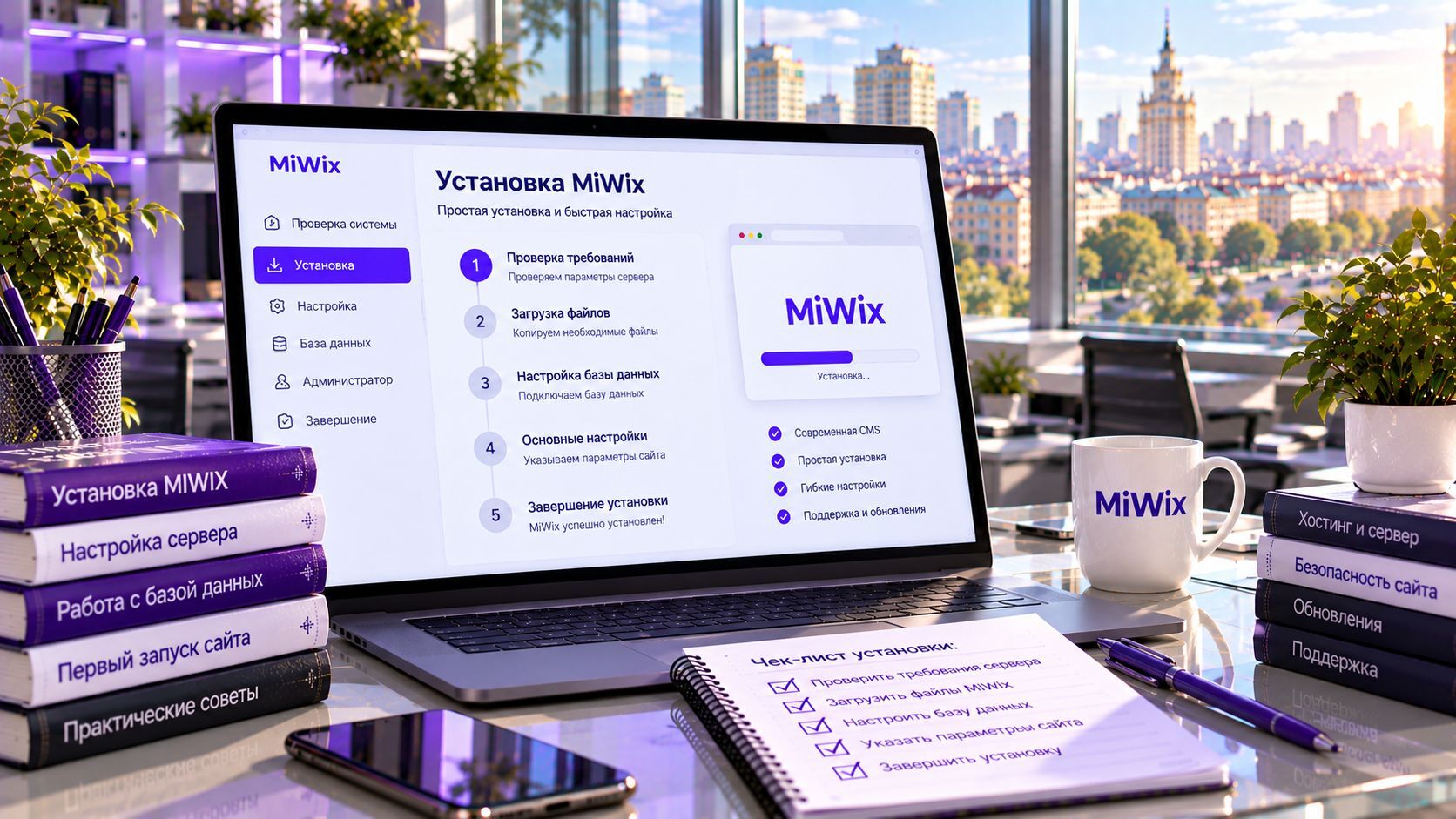Как установить MIWIX?