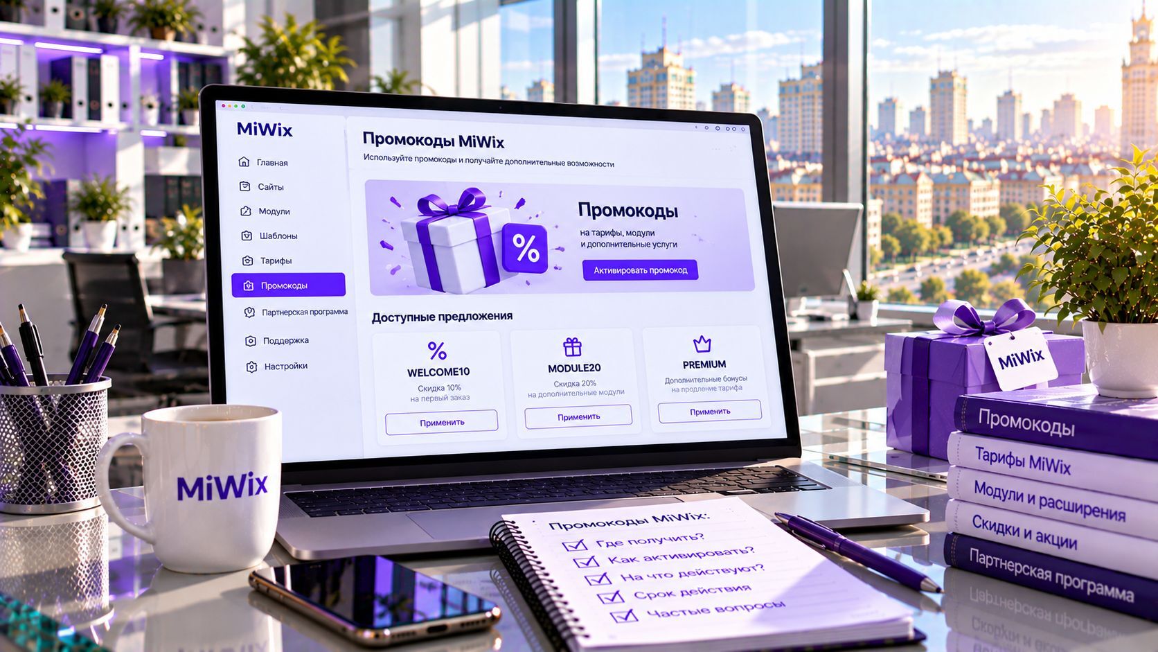 Где взять промокоды для MIWIX?