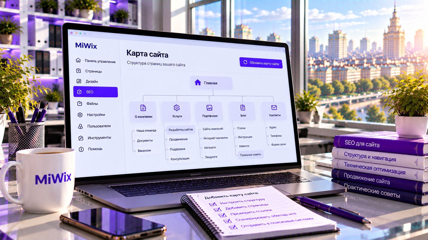 Как добавить карту сайта?