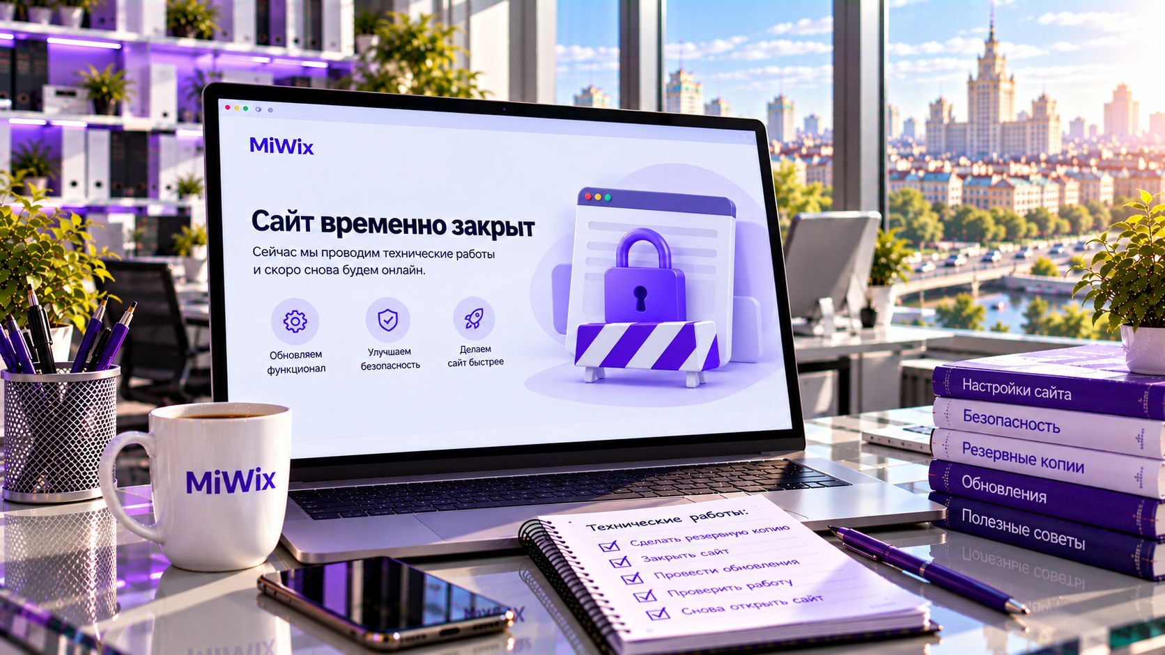 Как временно закрыть свой сайт?